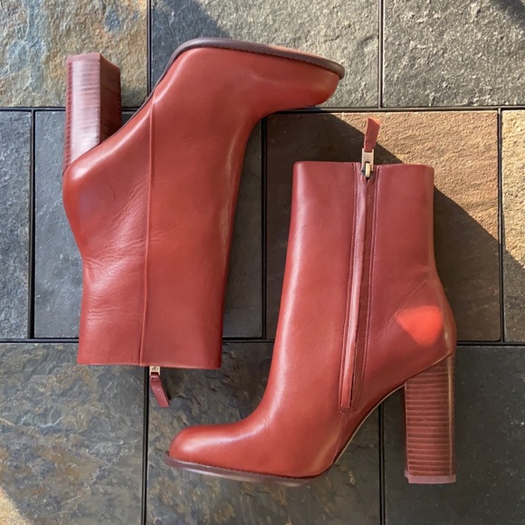 ✨HP✨Sam Edelman 'Reyes' Leather Boot in Rust (NIB) - Picture 2 of 5